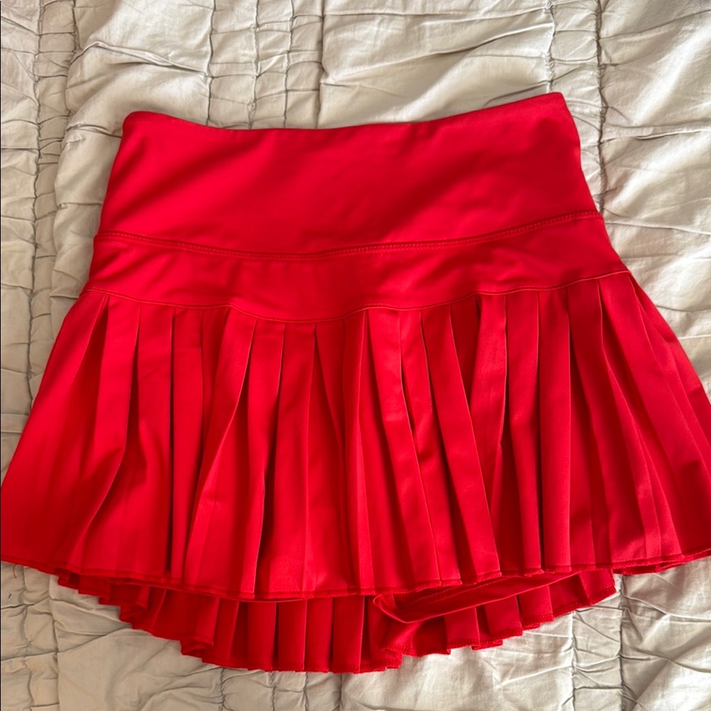 Red Gold Hinge Skort